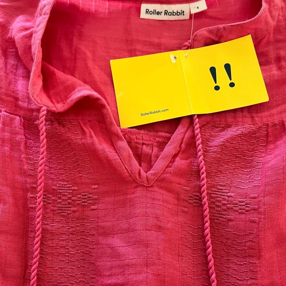 Roller Rabbit Pink Tunic NWT Small - Picture 3 of 5